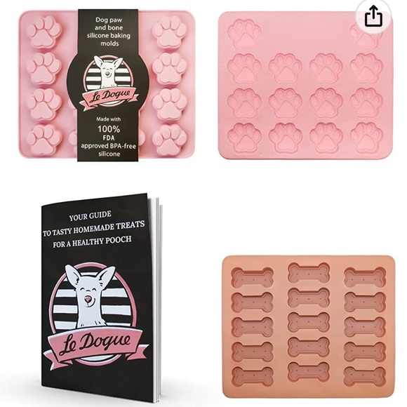 Le Dogue Other - Le Dogue Dog Paw and Bone Silicone Baking Molds